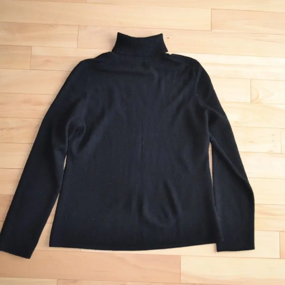 Sutton Studio Black Turtleneck Sweater